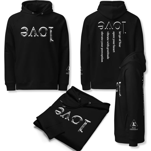 Mirrored Love Hoodie - Black / Navy