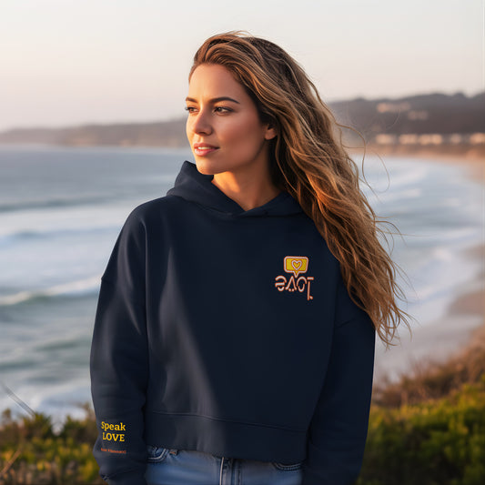 Love Embroidered Woman's Hoodie