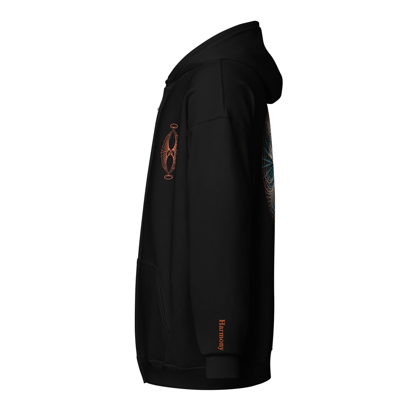Live in Harmony zip up Hoodie