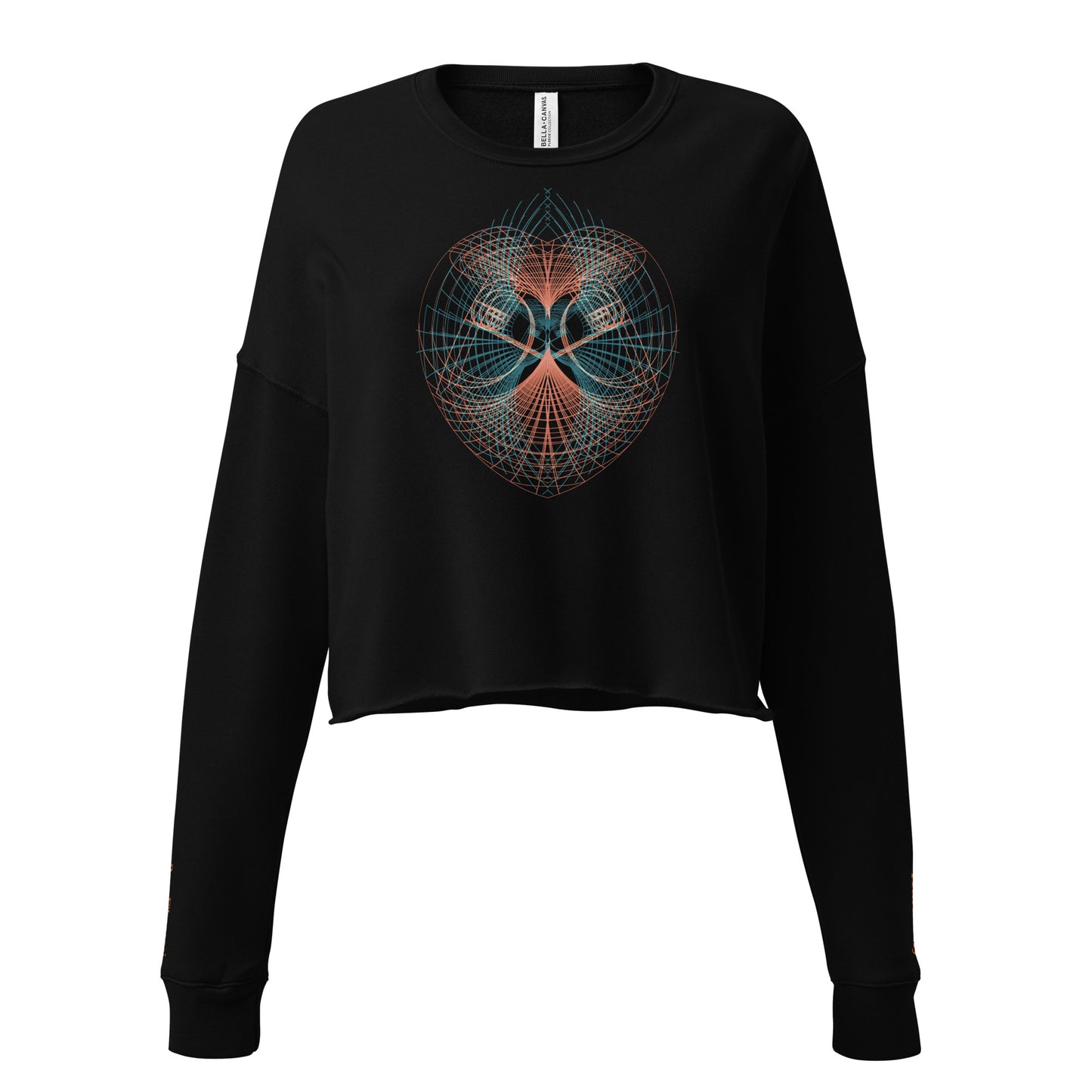 Find Harmony in Your Heart - Sacred Geometry Crop Sweatshirt