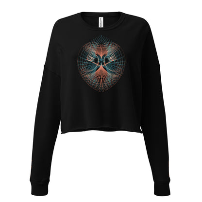 Find Harmony in Your Heart - Sacred Geometry Crop Sweatshirt