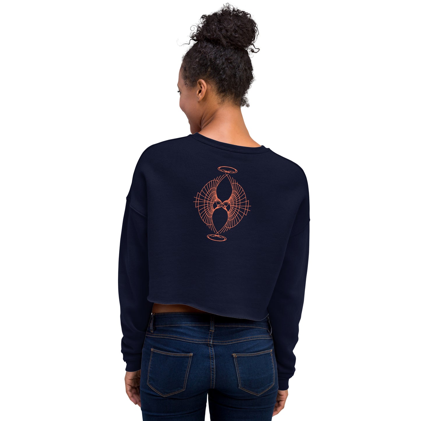 Find Harmony in Your Heart - Sacred Geometry Crop Sweatshirt