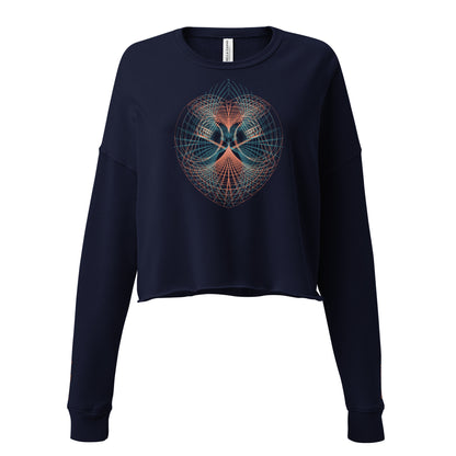 Find Harmony in Your Heart - Sacred Geometry Crop Sweatshirt